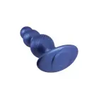 NMC 5 Inch Silicone Anal Plug – silikona anālais aizbāznis ar T-formas pamatu – metālisks zils – 12,7 cm — Foto 3