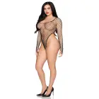 High-Cut Industrial Net Bodysuit – Black – One Size — Photo 6