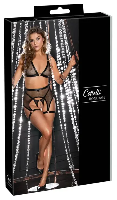 Cottelli Bondage Lingerie Set XL – Net & Matte Look