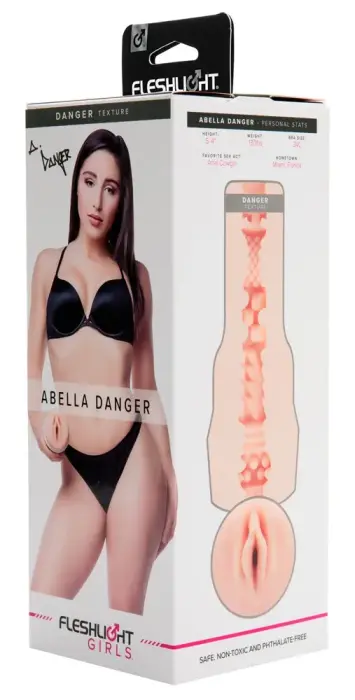 Abella Danger - Vaginal Masturbator - Pearl White