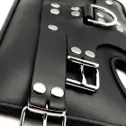 Red Leather Suspension Cuff Black — Photo 4