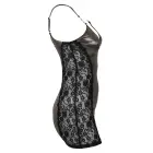 Cottelli Party – shimmering mini dress with lace inserts and rhinestone straps – silver/black – M — Photo 9