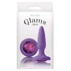 Glams Mini Rainbow Gem Purple Anal Plug – XS — Photo 2