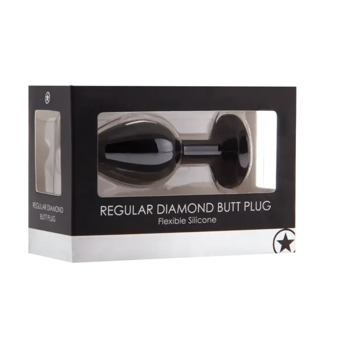 Diamond Butt Plug – M – Black