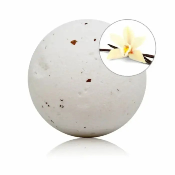 Taloka Vanilla Bath Bomb with Rose Petals – 140 g