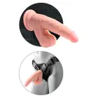 KCP 8 TDC ar šūpojošiem sēkliniekiem dildo – 24.5 cm (9.6″) – miesas krāsa — Foto 5
