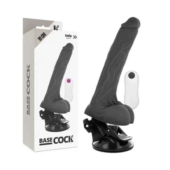 BASECOCK Remote Vibrating Model вибратор – 19 см (7.5″) – черный
