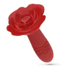 Romeo Thrusting Anal Rose Plug with Remote Control – 14.2 cm – Red — Photo 2