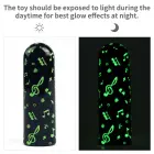 Перезаряжаемый светящийся в темноте музыкальный вибратор – 8.4 cm (3.3″) – зеленый — Фото 18