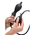 Dark Inflator - Silikona piepūšams anālais spraudnis – 18–20 cm — Foto 3