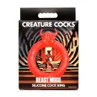 Beast Mode - Silicone Cock Ring – Red — Photo 2