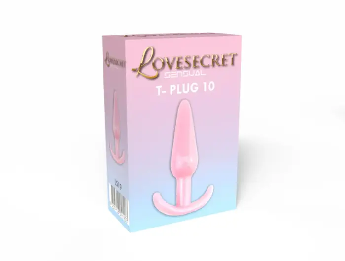 Lovesecret Sensual T-Plug 10 – 12.3 cm (4.8″) – Rožinė Photo