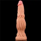 Reālistisks dubultā slāņa dildo ar piesūcekni – 24 cm (9.5″) – Rozā — Foto 13