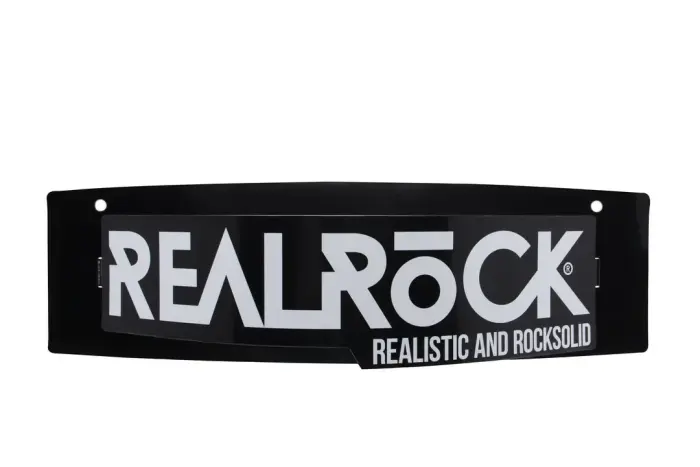 RealRock Decorative Brand Sign - Durable PVC Wall Display 42x29 cm