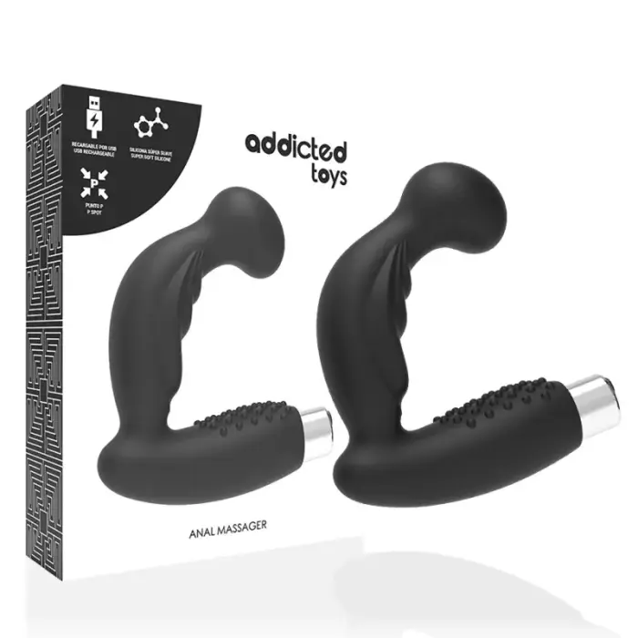 Addicted Toys Model 3 перезаряжаемый интимный массажер – 11 см – Черный