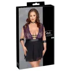 Cottelli Bondage Plus babydoll naktskreklu komplekts XL – violets / melns — Foto 1