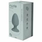 Nude Sage – travel-size silicone anal plug with internal moving ball – 8 cm — Photo 1