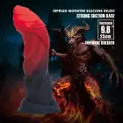 Power Monsters Infernal Goliath – 25 cm (10″) – Rippled Monster Silicone Dildo Photo