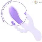 INTENSE MIKO Triple System Vibrator – 19.5 cm (7.7″) – Purple — Photo 4