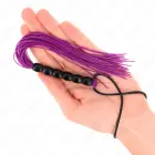KINK Mini silikona pātaga ar 6 violetām lodītēm 26 cm — Foto 3