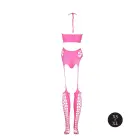 Two Piece with Crop Top and Stockings - Pink - XS/XL Foto 7