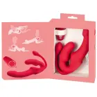 You2Toys Strapless Strap-On Triple Teaser vibratoru trio – 23 cm – rozā — Foto 16