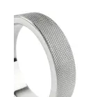 Mr. Steel CrissCross dzimumlocekļa gredzens – 5.5 cm – sudraba — Foto 6
