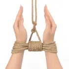 Rebellion Reign Rustic Hemp Bondage Rope – bondaaži nöör – kanep – looduslik – 10 m — Foto 5