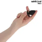 Addicted Toys silikoninis analinis kištukas S – 5.3 cm – Juodas — Nuotrauka 6