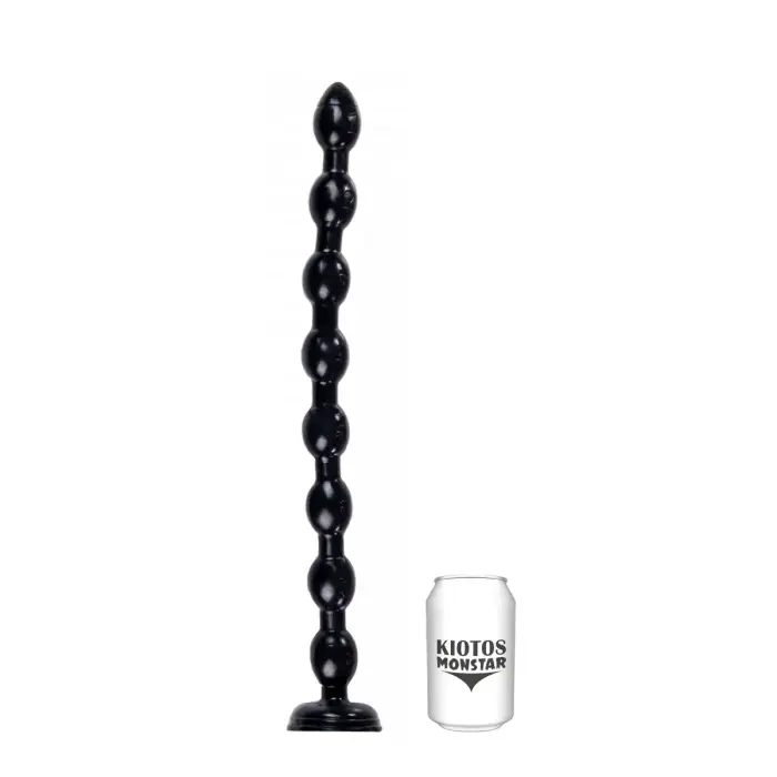Mamba Beads dildo – 48 cm (19″) – Caurspīdīgs
