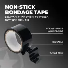 PVC Non-Stick Tape - 20 m - Black Foto 5