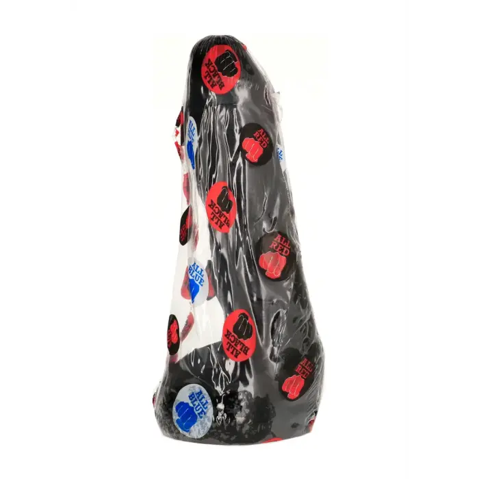 All Black realistiškas dildo su sėklidėmis – 22 cm (9″)