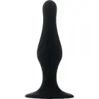 Анальная пробка с присоской – 9.4 см (3.7″) – Черный Фото num