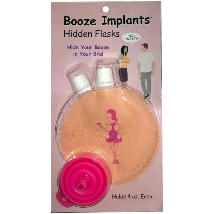Booze Implants – фляжки, спрятанные в бюстгальтере