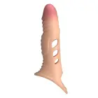 Pretty Love reālistiska vibrējoša locekļa uzmava – 22 cm (8.7″) – melna — Foto 3