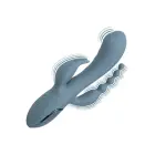 Triple Ecstasy Rabbit Vibrator – Grey — Photo 9