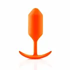 b-Vibe Snug Plug 3 raskusega anaaltapp – 12.7 cm – oranž — Foto 1