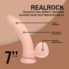 Dubultā blīvuma uzlādējams šķidrā silikona vibrators – 18 cm (7″) – miesas krāsa — Foto 6
