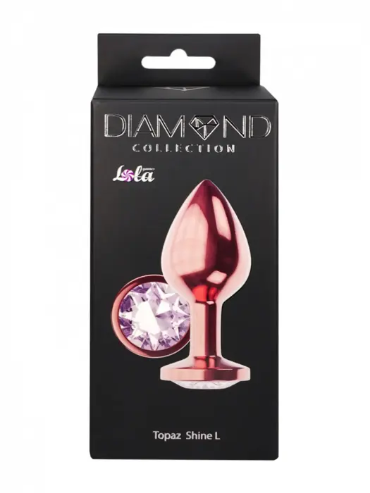Diamond Shine L анальная пробка – 8.3 см (3.3″) – Розовое золото Фото num