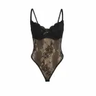 SUBBLIME 955625 Black Lace Bodysuit with Adjustable Closure – L/XL — Photo 4