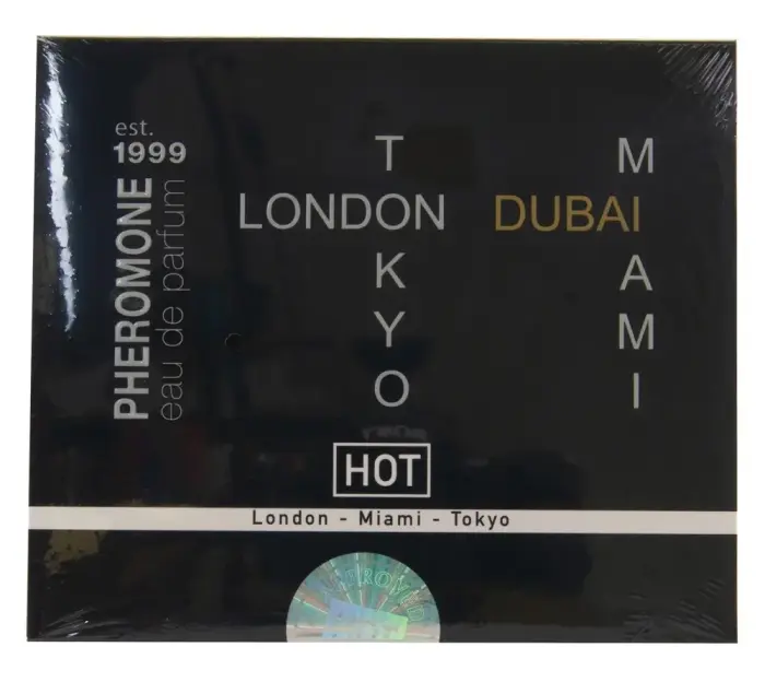 HOT feromonu smaržu testeru komplekts vīriešiem, Urban Collection – 4 × 5 ml