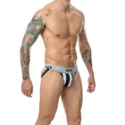 MOB Stripe Classic jockstrap – White – XL — Photo 5