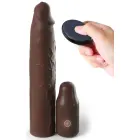 FXTE 3 Vibrating Mega X-tension Sleeve with Remote Control – Black — Photo 2