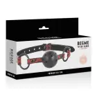 Begme Red Edition – дышащий кляп из веганской кожи – 65 см — Фото 5