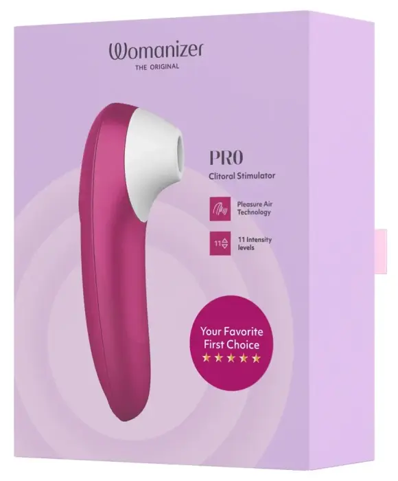 Womanizer Pro Pink воздушно-импульсный стимулятор – розовый