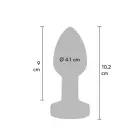 Buttocks by TOYJOY The Glider Vibrating Anal Plug – 10.2 cm (4″) – Silver — Photo 5