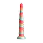 Segmentuotas dildo – 30.5 cm (12″) – Raudonas — Nuotrauka 1
