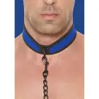 Ouch! Neoprene Collar with Leash – Blue — Photo 7