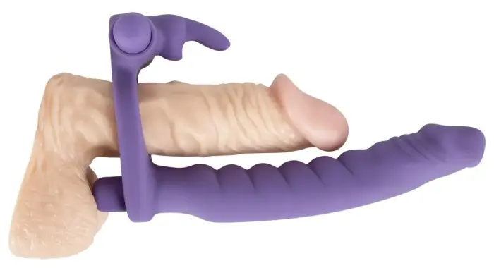 Los Analos Double Delight strap-on dildo komplekts – violets Foto 5