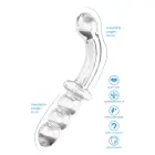 Dvipusis analinis ir G taško dildo – Skaidrus — Nuotrauka 3